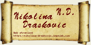 Nikolina Drašković vizit kartica
